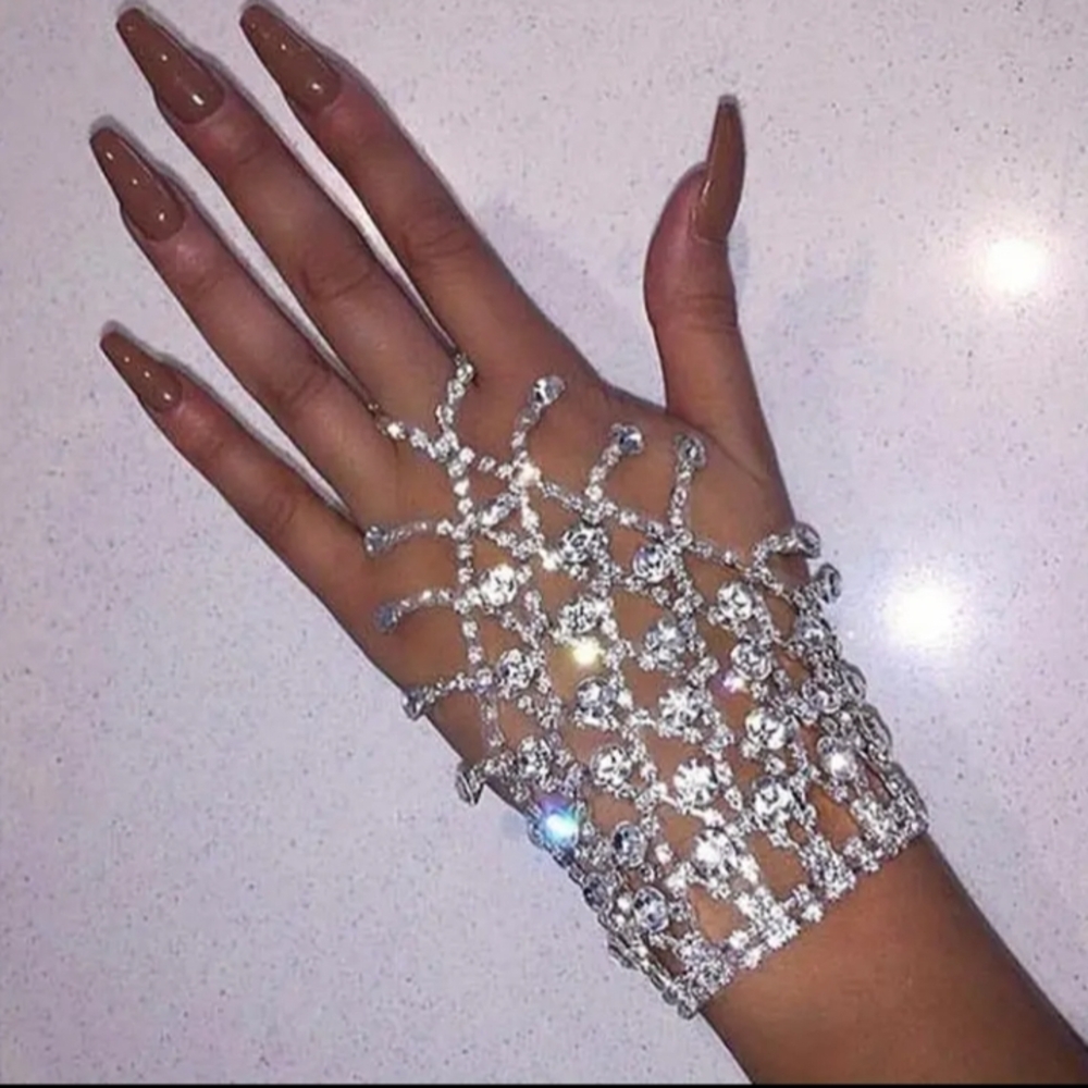 Sparkling Crystal Hand Jewelry - Picture 2 of 2